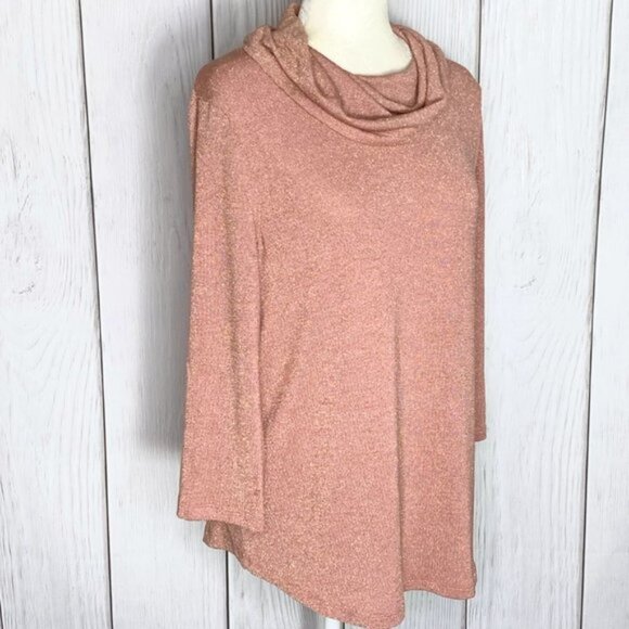 Pink Sparkle Woman's Long Sleeve Blouse by CURE - Picture 2 of 3